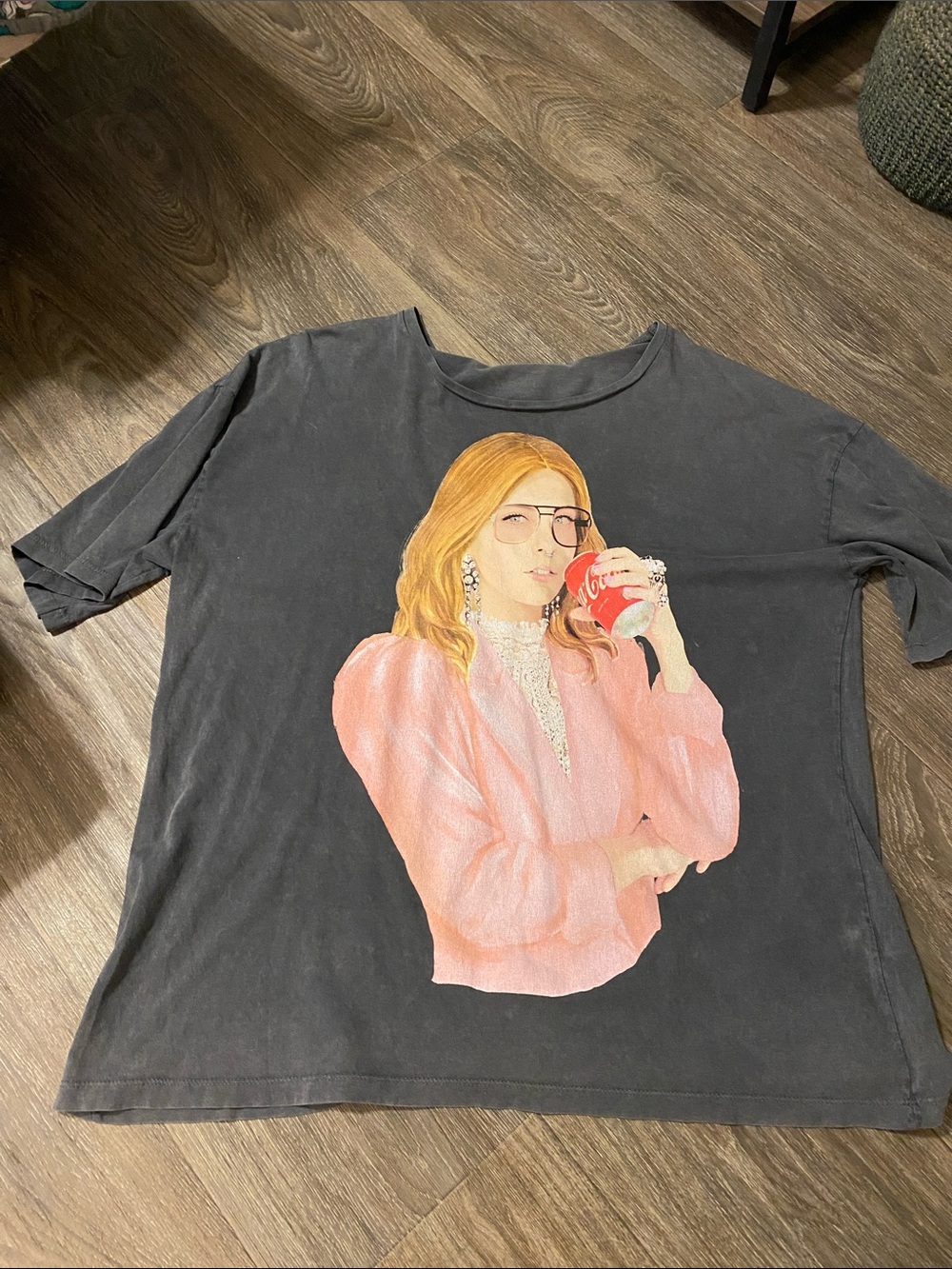 Zara and Coca Cola Vintage black t-shirt; size XL; NWOT
